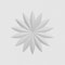 Ekena Millwork Standard Sedgwick Flower Rosette With Square Edge, 6"W x 6"H x 1/2"P ROSP060X060X050SDG09 - alternate 2